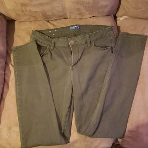 Olive Green Old Navy Rockstar Skinny Jeans